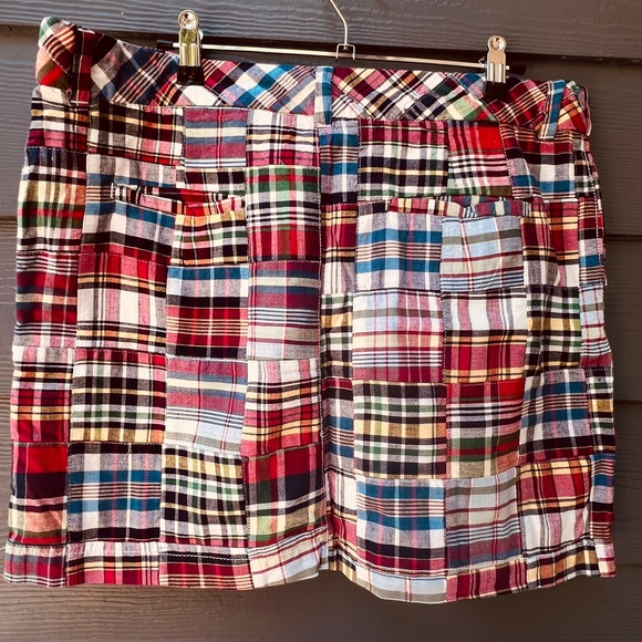 British Khaki Plaid Skirt - Picture 5 of 12